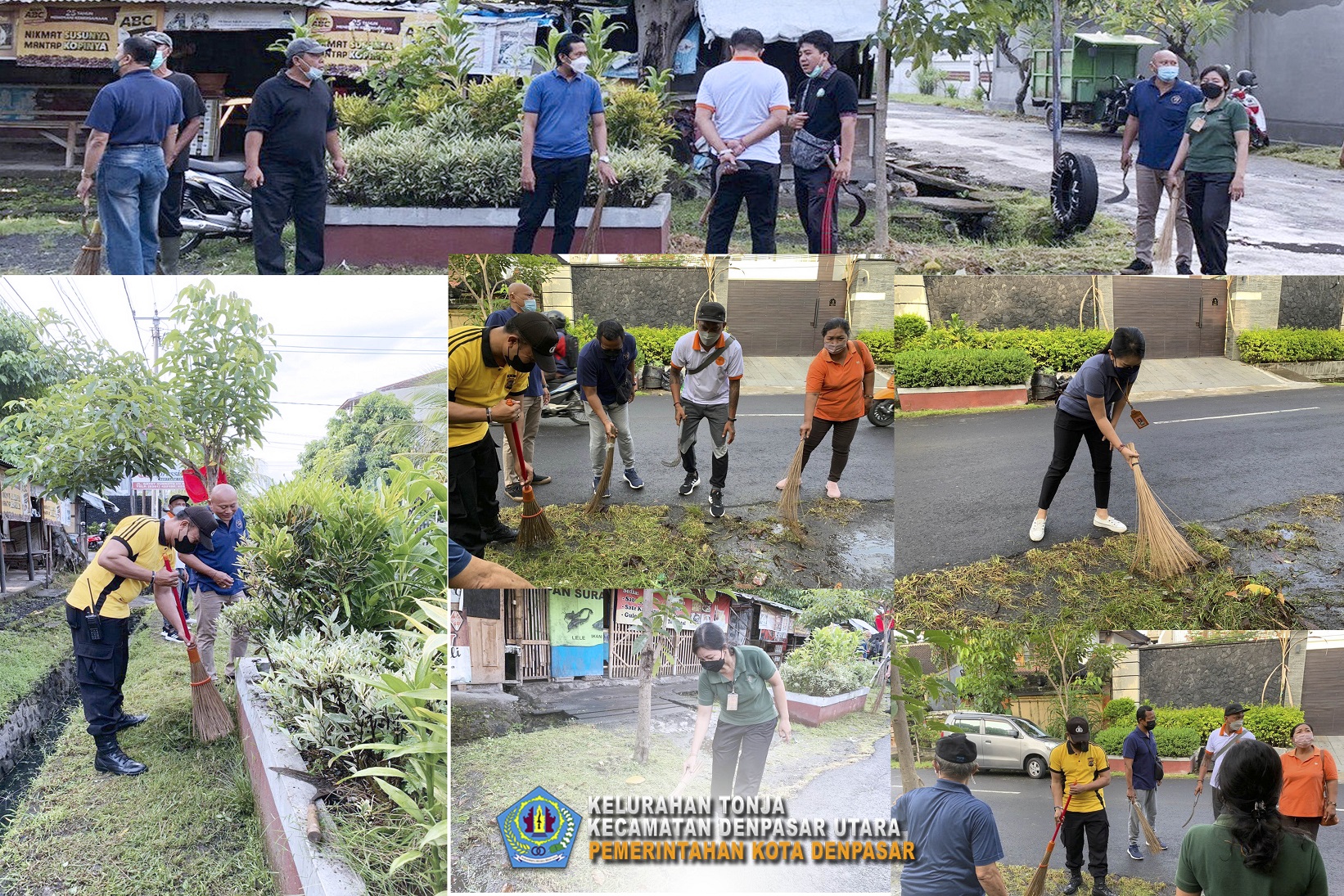 KEGIATAN GOTONG ROYONG DI SEKITAR GATSU I LINGKUNGAN TEGEH SARI